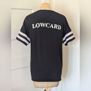 Vintage Lowcard Short Sleeve Black White 2 Clubs - no tag L/XL